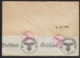 1943 NORWEGEN - N. HOLLAND - SANDNES LUFTPOST R-Brief ZENSUR. Mi.408-410 - Briefe U. Dokumente