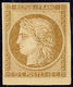 * No 1, Bistre-jaune, Petit Bdf, Jolie Pièce. - TB. - R - 1849-1850 Ceres