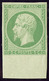 * No 12a, Vert-jaune, Bdf, Superbe. - R - 1853-1860 Napoléon III
