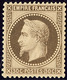 ** No 30b, Brun Noir, Superbe. - R - 1863-1870 Napoléon III Lauré