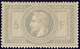 * 5 Et F En Bleu. No 33A, Pd Mais TB D'aspect. - R - 1863-1870 Napoléon III Lauré