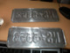 Old Number Plates Boat,rowboat Jugoslavija Yugoslavia 2 Pieces Set - Number Plates