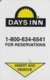 Days Inn Hotel Room Key Card - Hotelsleutels (kaarten)