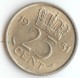 PAYS BAS  -  NETHERLANDS  -  25 CENT 1951 -  JULIANA - 1948-1980 : Juliana