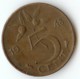 PAYS BAS  -  NETHERLANDS  -  5 CENT 1948 -  JULIANA - 1948-1980 : Juliana