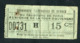 Ticket Billet Tramway Début XXe "Tramways Electriques De Rennes / Fg De Paris - Av. De La Tour D'Auvergne / 15 Cmes" - Europa