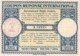 COUPON-REPONSE INTERNATIONAL USA Type Londres Obliteration Lilas "MARSEILLES ILL. PARCEL POST 3/4/46" / 9 Cents. TB - Reply Coupons