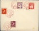 1920 - 1930 JAPAN First And Second Census On A Cover With Red Ilustrated Cancellation C24 C25 C52 C53 (Sakura) - Covers & Documents