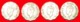 + 4 COINS SET OF WARTIME (1939-1945): INDIA  1 ANNA 1942-1945! LOW START  NO RESERVE! - Kilowaar - Munten