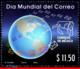 Ref. MX-2796 MEXICO 2012 POST, WORLD POST DAY, MAPS,, SPACE, MNH 1V Sc# 2796 - Post