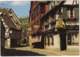 Ribeauville - Vieilles Maisons Alsaciennes Fleuries Avec Au Fond Le Chateau Saint-Ulrich - (Alsace) - Ribeauvillé