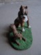 Statuette De Chien - Bull-dog Et Son Chiot - Tiere