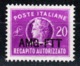 Trieste A, AMG-FTT Sassone 6.** Recap. Autoriz.(05091) - Autres & Non Classés