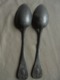 Ancien - 2 Cuillères à Soupe (en Plomb Ou Aluminium ?) - Spoons