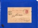 ##(DAN199)-Spain 1889- 10 Centimos Postal Card  Used From Port-Bou (Gerona) To Reims-France, Back Private Printing - Storia Postale