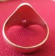 JOLIE CHEVALIERE En OR 18K Et Rubis - Anillos