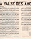 40 60 VALSE ACCORDÉON PARTITION ALEXANDRE BOCCOZ LYON LA VALSE DES AMOUREUX DEROSSI REMUET ±1948 PIANO GUITARE - Altri & Non Classificati