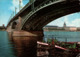 !  1968 Ansichtskarte Mainz, Rheinbrücke, Bridge, Pont, Binnenschiffe, Ships, Maschinenwerbestempel - Bruggen