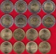 Egypt Full Set Of 16 Coins: 50 Piastres - 1 Pound 2019 (1440) UNC - Egypt