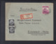 Dt. Reich R-Brief Frankfurt Oder Nach Eidelstedt - Storia Postale