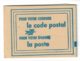 Carnet De 14 étiquettes Postales "Quand Vous M'écrivez Utilisez…..33000  BORDEAUX" - 4 Couleurs Différentes - Documents De La Poste