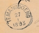 Nederlands Indië - 1893 - 10 Cent Willem III, Envelop G6 Van Rond- En Puntstempel TEMANGGOENG Naar Samarang - Nederlands-Indië