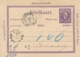 Nederlands Indië - 1879 - 5 Cent Willem III, VraagBriefkaart G2Av Van KR- En Puntstempel KOEDOES Naar Samarang - Nederlands-Indië