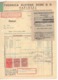 1934 YUGOSLAVIA, CROATIA, KARLOVAC, TEXTILE FACTORY, INVOICE, 3 REVENUE STAMPS SAVSKE BANOVINE - Croatia