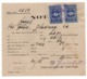 1924 YUGOSLAVIA, SERBIA, VRSAC, EVANGELICAL CHURCH, ELECTRICITY BILL PRINTED IN GERMAN, 2 REVENUE STAMPS, - Historical Documents