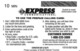 Wall Drug Store Express Phone Ticket - Advertising