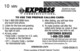 Wall Drug Store Express Phone Ticket - Advertising