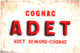 C A/Buvard Cognac "Adet"(N= 1) (Format 24 X 16) - Liqueur & Bière