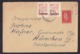 Yugoslavia: Stationery Cover To Germany, 1950, Tito, 2 Extra Stamps, Overprint New Country Name (traces Of Use) - Brieven En Documenten