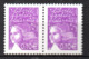 Col12 France Variété Marianne Luquet  N° 3446 / 3424  Paire Sans Pho Signé  Neuf XX MNH Luxe - Ongebruikt