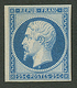 25c PRESIDENCE Bleu-Vert (Maury 10c) Neuf Sans Gomme. Cote 1600€. Certificat SCHELLER. Superbe Qualité. - 1852 Louis-Napoleon