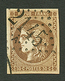 30c BORDEAUX (n°47) Obl. Cote 250€. Signé SCHELLER. Superbe. - 1870 Bordeaux Printing