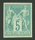 5c SAGE NON DENTELE (n°64a) Neuf *. Cote 850€. Signé SCHELLER. Superbe. - 1876-1878 Sage (Type I)