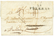 1821 Double DEBOUSES DEB. 55 ST AVOLD + DEB. 67 STRASBOURG Sur Lettre Avec Texte De PEZENAS. RARE. TTB. - Other & Unclassified