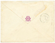 "ITALIE-MONACO" : 1876 ITALIE 10c + 20c Obl. 13 + GENOVA + Cachet D' Entrée Rare ITALIE-MONACO En Rouge Sur Enveloppe Po - Entry Postmarks