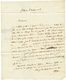 An 13 Don B HOLLANDE / TROUPES Faises Sur Lettre Avec Texte Daté "FLESSINGUE" Pour La FRANCE. TTB. - Sellos De La Armada (antes De 1900)