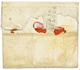 POLOGNE : 1807 N°40 GRANDE ARMEE Rouge Sur Lettre Avec Texte Daté "POSEN" En POLOGNE Pour ST FLOUR. Verso, Cachet DEBOUR - Sellos De La Armada (antes De 1900)