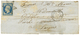 "Combinaison ETOILE De PARIS Avec ARMEE D'ORIENT" : 1855 20c(n°14) Obl. ETOILE + ARMEE D' ORIENT Bau K Sur Lettre (pd) A - Sellos De La Armada (antes De 1900)