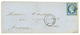 "BUREAU P" : 1855 20c(n°14) Obl. AOP + ARME D'ORIENT Bau P Sur Env. Pour PARIS. Signé J.F BRUN. TTB. - Legerstempels (voor 1900)