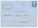 "PIQUAGE De SURGERES" : 1862 20c (n)14) Piquage Spécial De SURGERES Sur Lettre Pour LA ROCHELLE. TB. - 1853-1860 Napoléon III