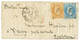 "BALLON MONTE Pour JERSEY" : 10c+ 20c(pd) Obl. Etoile + PARIS 2 Nov 70 Sur Lettre Pour JERSEY. Verso, Arrivée JERSEY 8 N - Guerra Del 1870