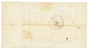 HAUTE LOIRE : 1871 Paire 10c BORDEAUX (n°43) Bistre Clair Report 1 Obl. GC 3315 + T.16 SAUGUE Sur Lettre Pour NISMES. Si - 1870 Emisión De Bordeaux