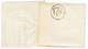 "PIQUAGE De MARENNES Sur BORDEAUX" : 1871 20c BORDEAUX (n°45) Avec Piquage Spécial Obl. GC 2210 + T.17 MARENNES Sur Lett - 1870 Emisión De Bordeaux