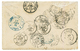 "GOREE" : 1865 10c (n°21) + 40c (n°23) Obl. GC 2617 Sur Env. Avec Texte Pour GOREE Réexpédiée En FRANCE. Verso, Cachet B - 1849-1876: Periodo Clásico