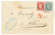 "1F20 Pour La GRECE" : 1869 20c(n°29) + 80c (n°32) Sur Lettre De LYON Pour ATHENES (GRECE). TTB. - 1849-1876: Periodo Clásico