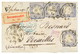 1872 ALLEMAGNE 2gr(x4) Obl. METZ Sur Enveloppe RECOMMANDE Pour VERSAILLES. RARE. TTB. - Autres & Non Classés